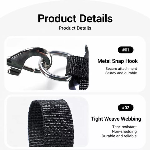 Nylon H-Style Dog Harness and 6.6-Foot Leash Set