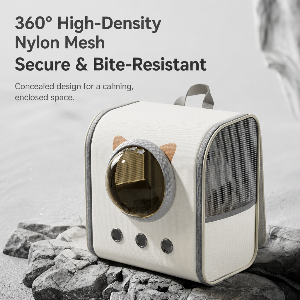 Space Capsule Pet Carrier Backpack for Cats & Small Dogs