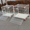 Stackable Metal Dog Crate with Sliding Door for Small and Medium Dogs