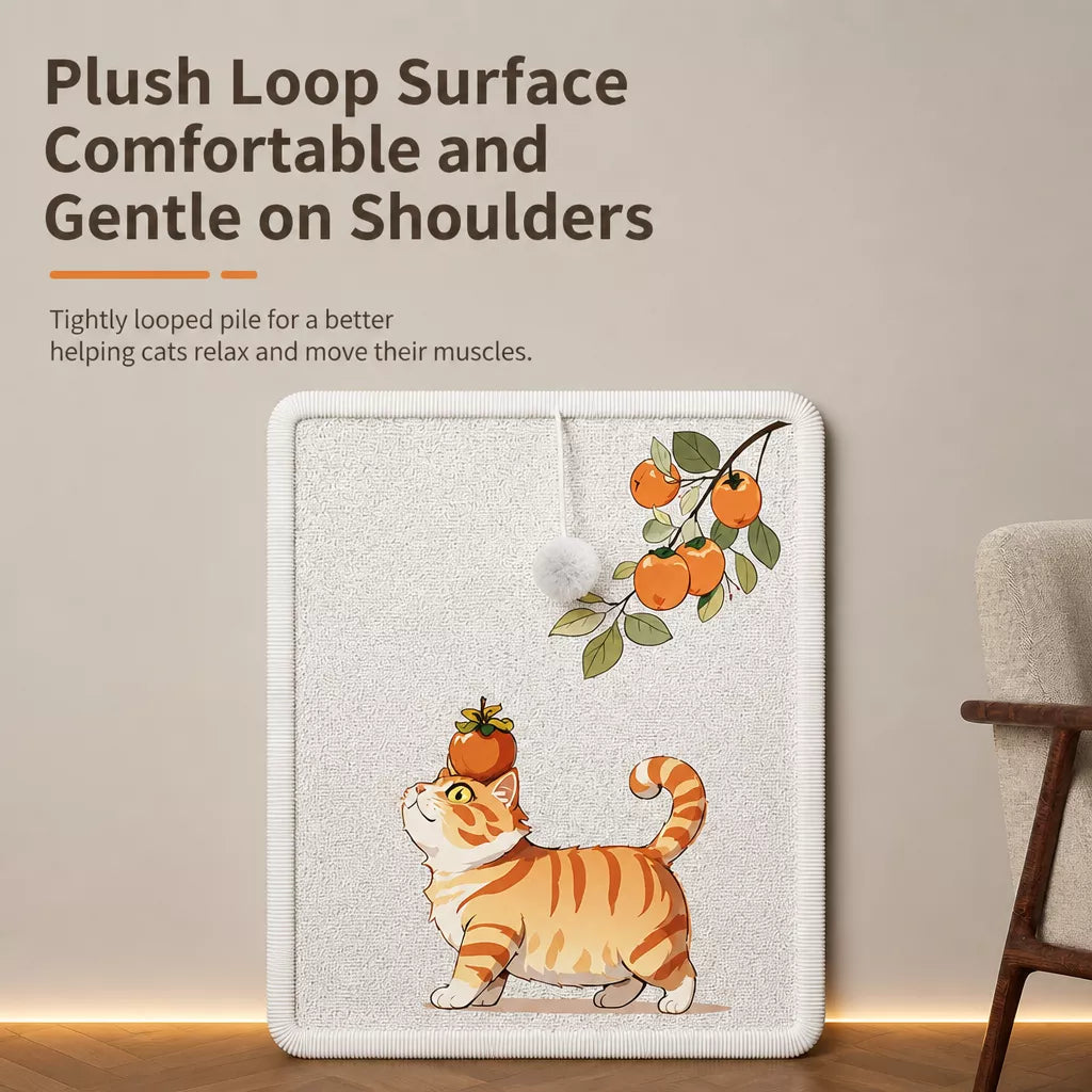 Vertical Adhesive Wall-Mounted Cat Scratcher
