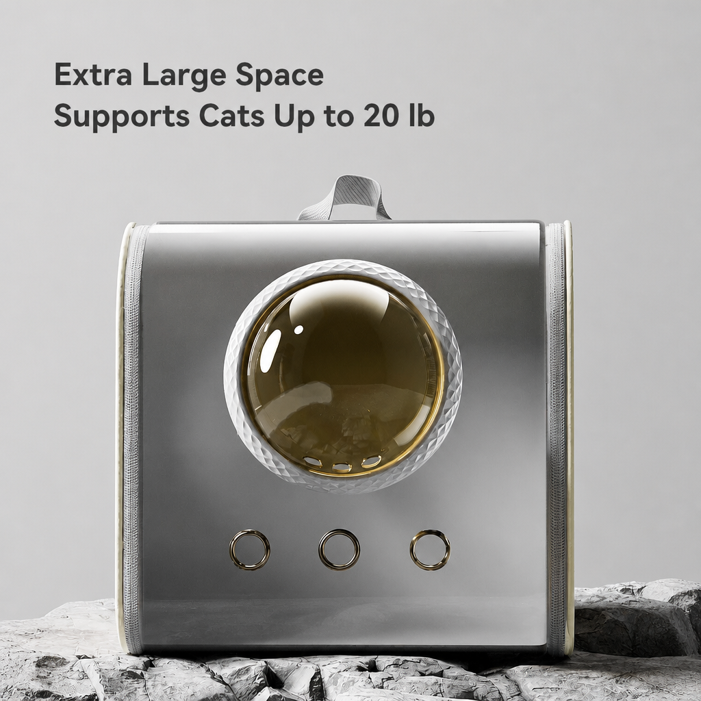 Space Capsule Pet Carrier Backpack for Cats & Small Dogs