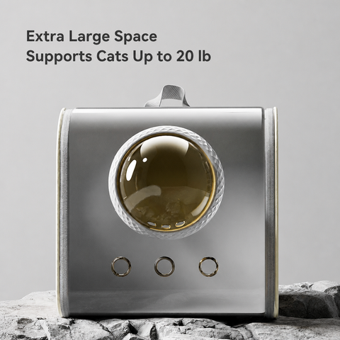 Space Capsule Pet Carrier Backpack for Cats & Small Dogs