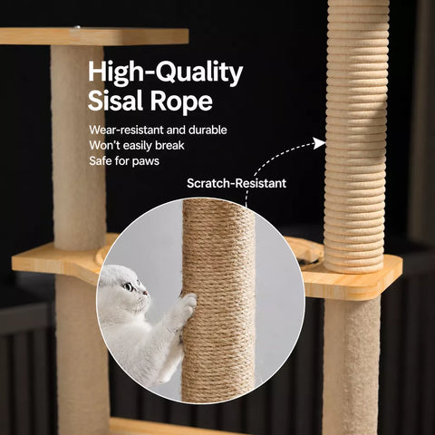 Multi-Level Cat Tree with Space Pod Cat House