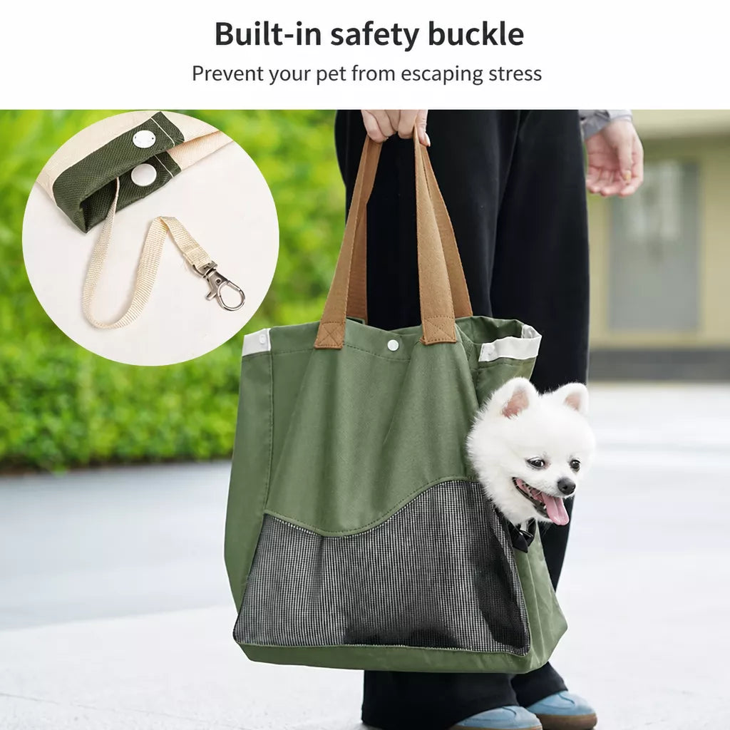 Adjustable Canvas Pet Carrier for Cats and Dogs