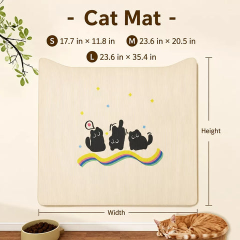 Self-Adhesive Cat Scratching Mat for Doors and Furniture
