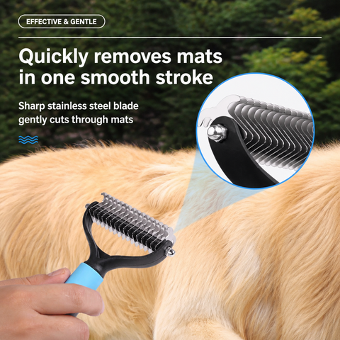 Double-Sided Dematting Comb for Cats & Dogs