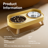 Double Stainless Steel Dog Bowls with Anti-Tip Feeding Stand