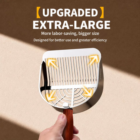 Large Metal Cat Litter Scoop with Fine Sifting Holes