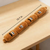 Sausage-Shaped Squeaky Dog Toy for Tug and Interactive Play