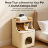 Square Sisal Cat Scratching Barrel with Cozy Cat Bed