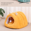Semi-Enclosed Tunnel Fleece Cat Bed
