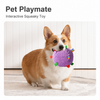 4.7-Inch Squeaky Plush Rolling Ball Toy for Dogs