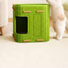 Multi-Level Cat Tree with Enclosed House and Scratching Areas