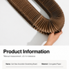 Foldable Accordion Corrugated Cat Scratcher with Bell