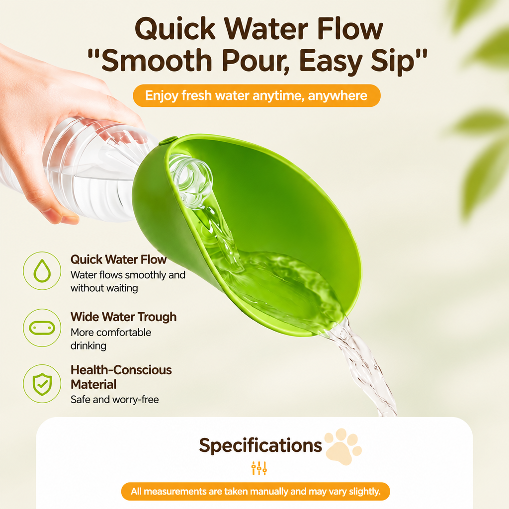 Foldable Pet Water Bowl for Walks & Travel