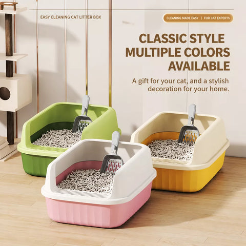Extra-Large Semi-Enclosed Cat Litter Box p-05685