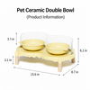 Ceramic Pet Bowl Set with Stand
