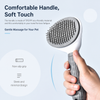 Self-Cleaning Pet Brush for Dogs & Cats, 3.8-Inch Wide Head