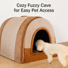 Enclosed Pet Bed House with Removable, Washable Design