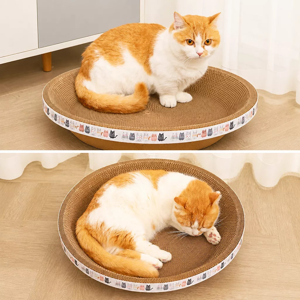 Corrugated Cardboard Cat Scratcher Lounge