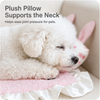 Cotton-Linen Cooling Pet Mat with Bunny-Ear Pillow - p-00104