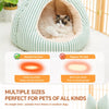 Enclosed Fabric Pet Tent Bed for Cats and Small Dogs