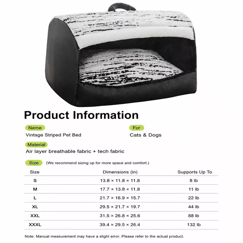 Pet Tent Bed with Removable Washable Cushion