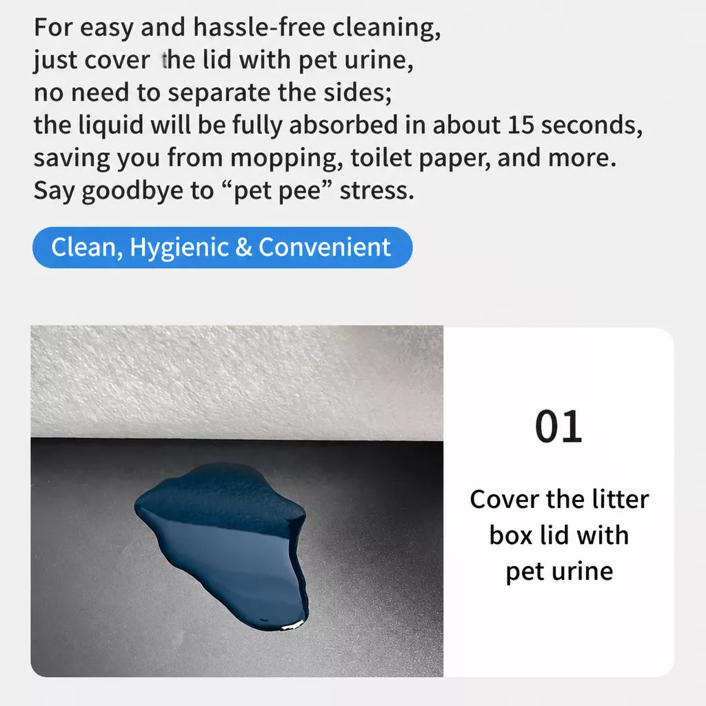 Absorbent Pet Urine Cleanup Sheets for Dogs & Cats