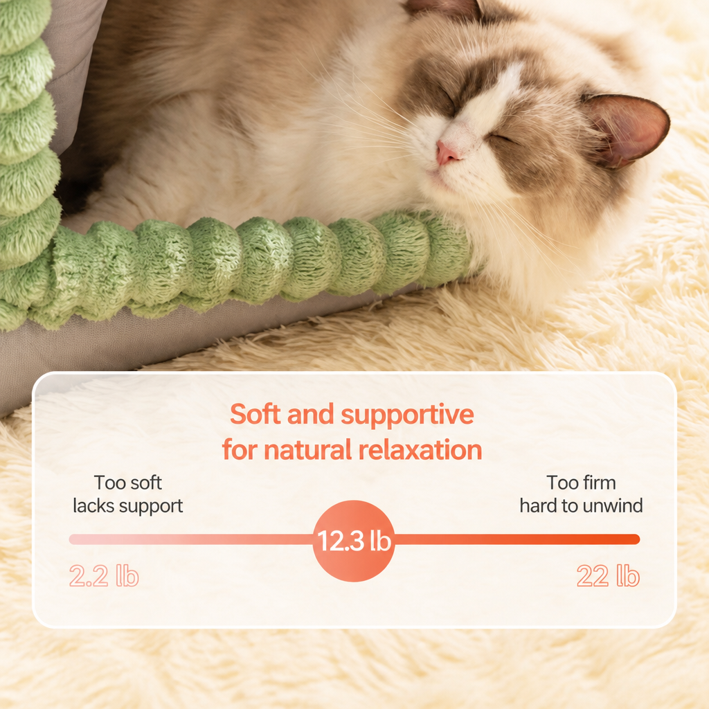 Enclosed Pet Bed with Door Curtain for Cats and Dogs