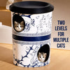 Three-Level Milk Tea Cup Cat Scratcher House