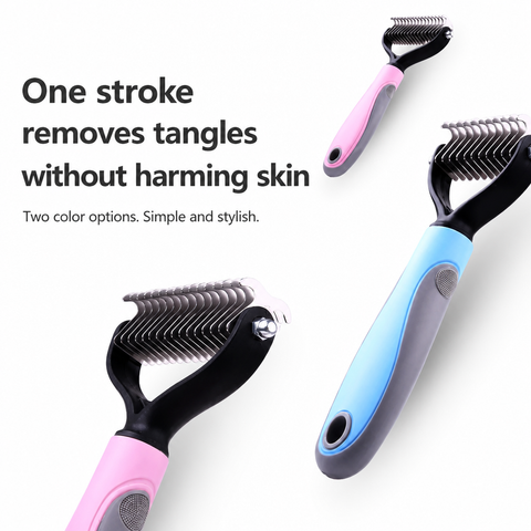 Double-Sided Dematting Comb for Cats & Dogs