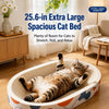 Corrugated Cardboard Cat Scratcher and Lounge Bed for Cats