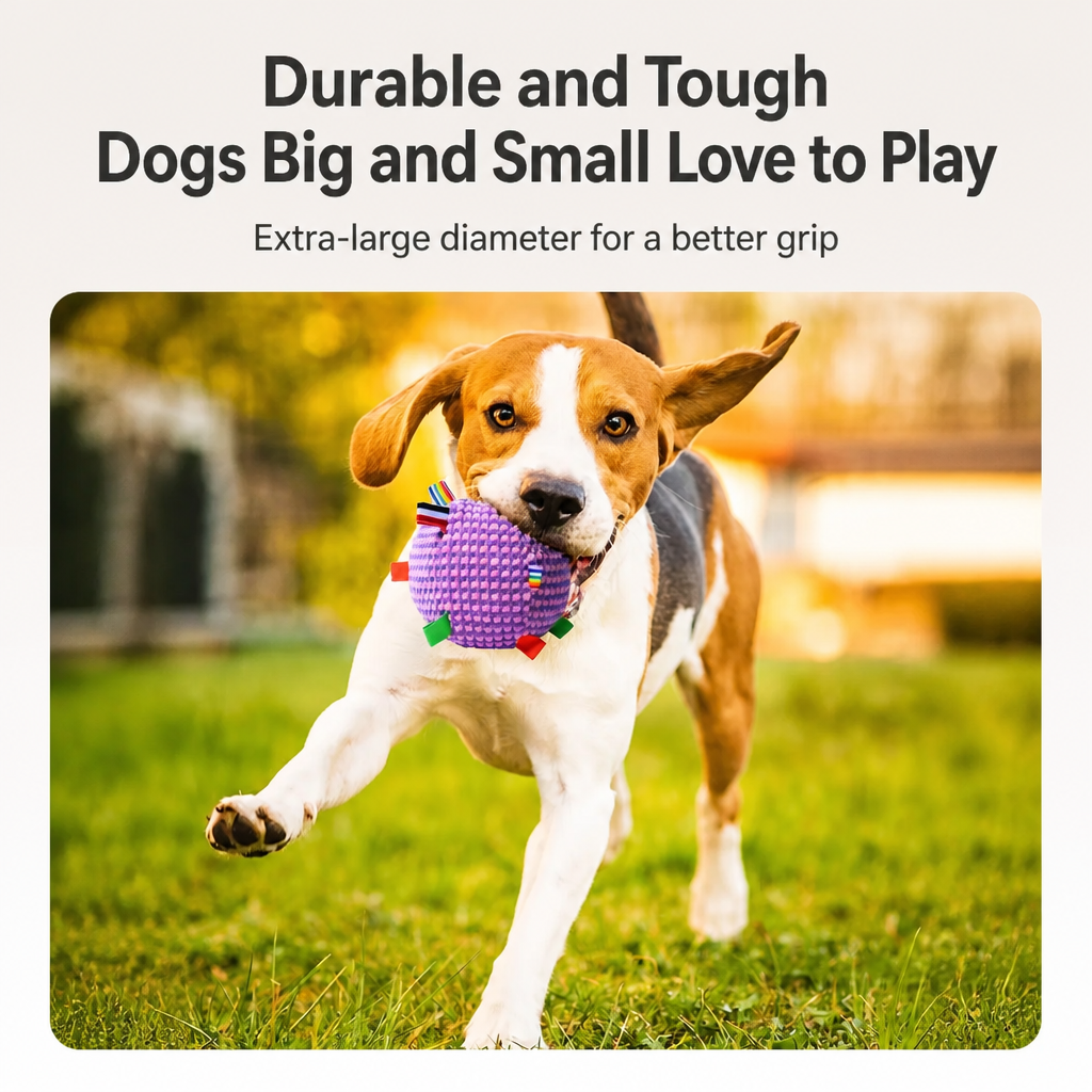 4.7-Inch Squeaky Plush Ball Toy for Dogs