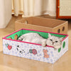 Rectangular Corrugated Cardboard Cat House & Scratcher