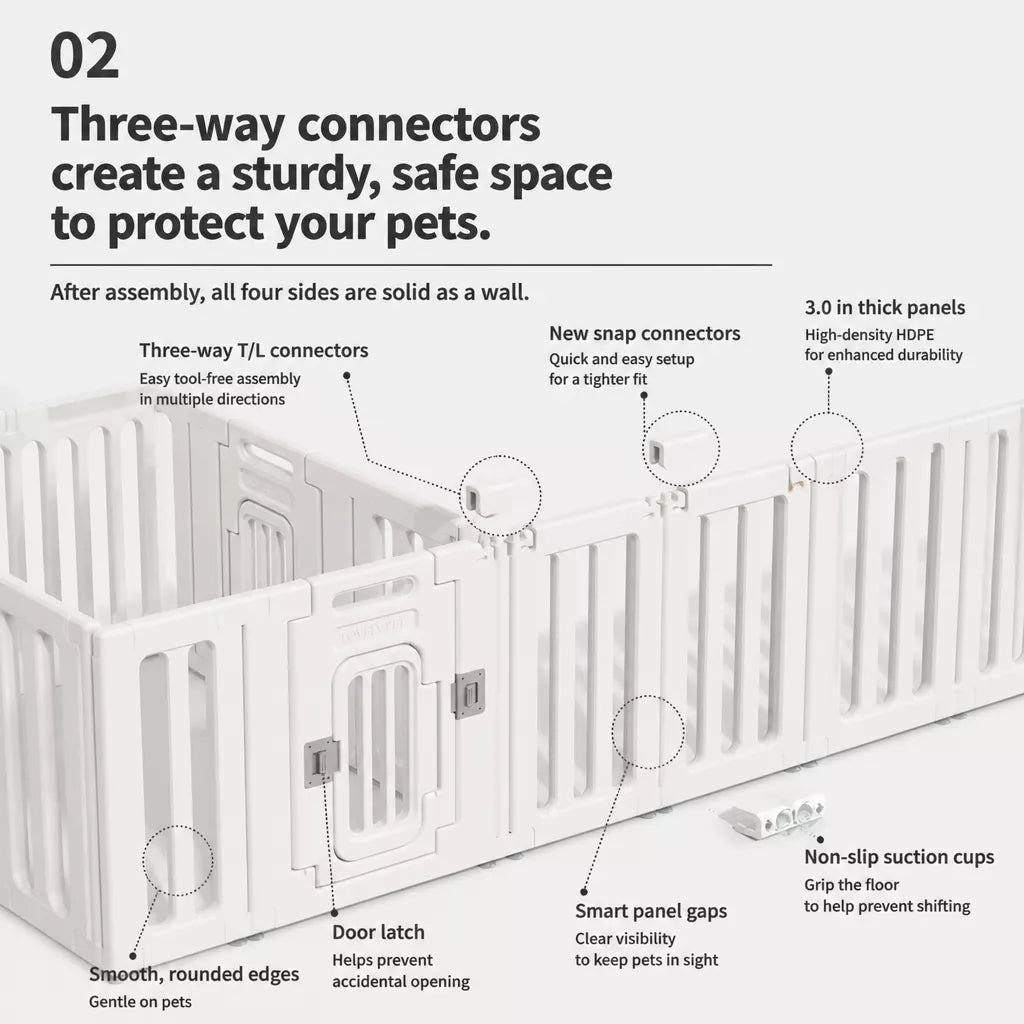 Indoor Resin Pet Playpen