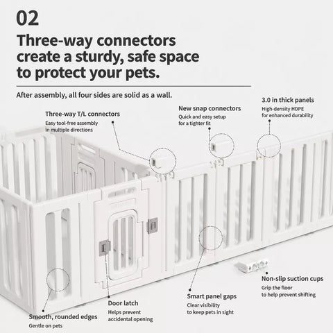 Indoor Resin Pet Playpen