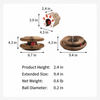 Foldable Accordion Corrugated Cat Scratcher with Bell