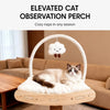 Cat Tree with Hideaway, Scratching Post and Toy