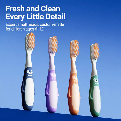 Penguin Soft-Bristle Toothbrush for Children Ages 6–12