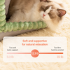 Enclosed Plush Pet Bed with Door Curtain for Cats and Dogs