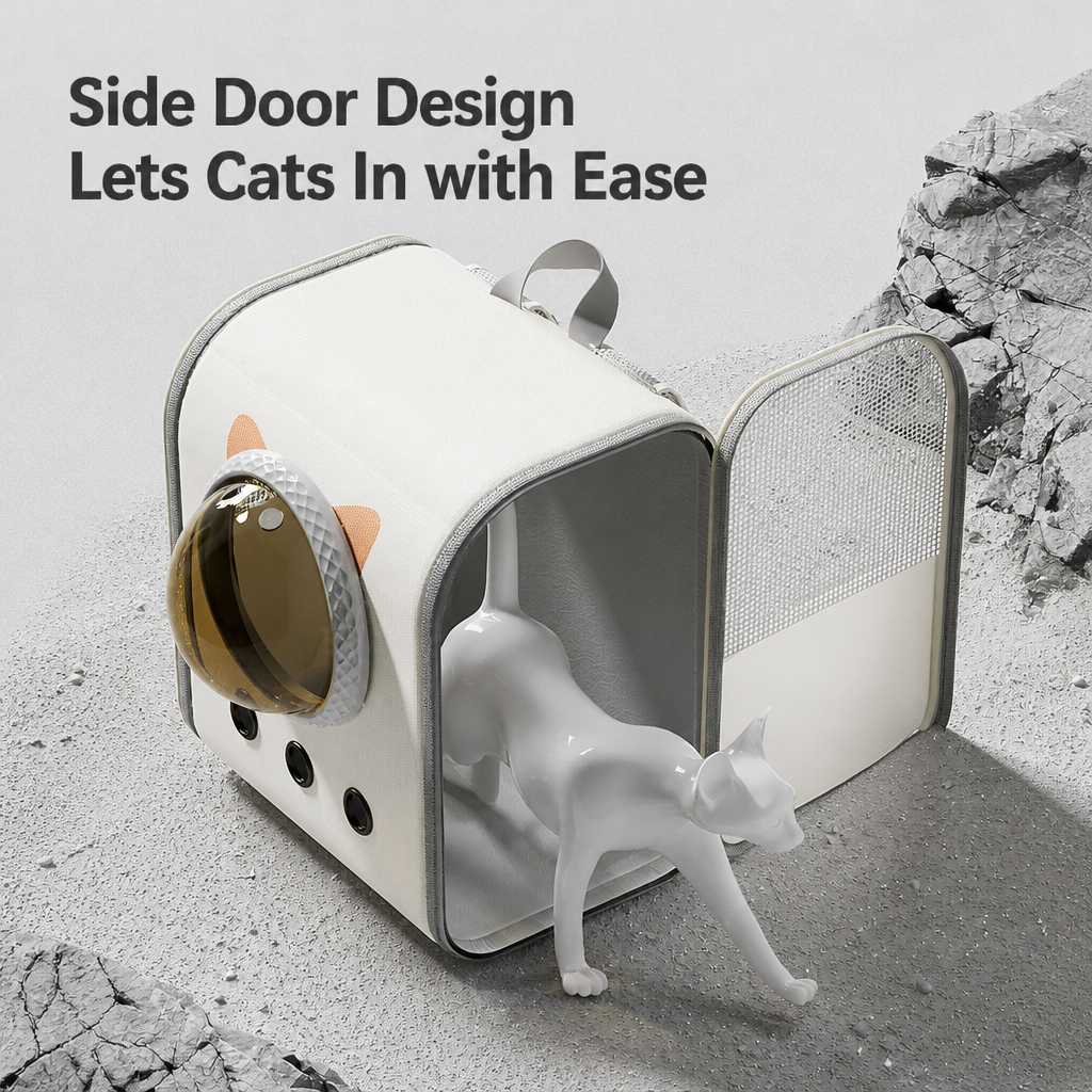 Space Capsule Pet Carrier Backpack for Cats & Small Dogs