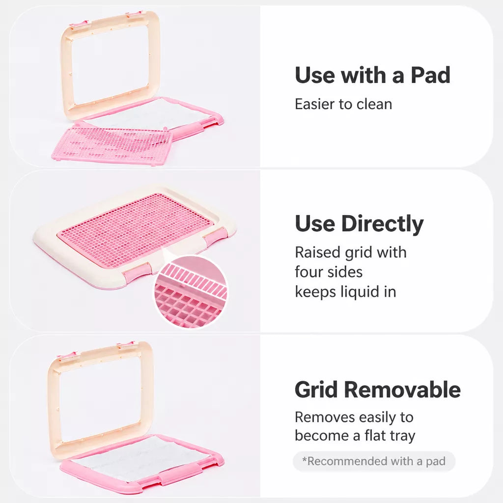 Elevated Mesh Dog Potty Tray