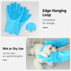 Thickened Pet Bathing Gloves, Extra Large - p-00356