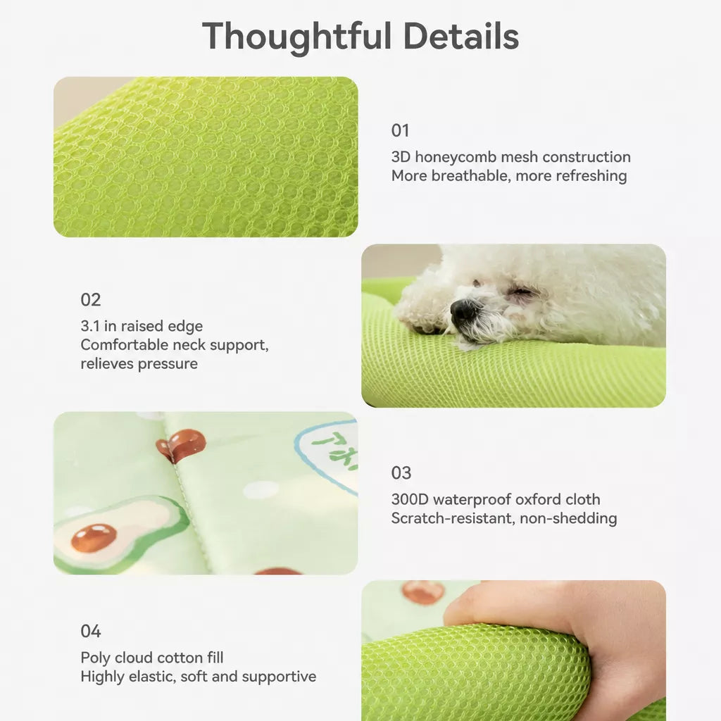 Cooling Dog Bed with Removable, Washable Design