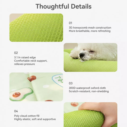 Cooling Dog Bed with Removable, Washable Design