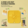 Four-Section Silicone Lick Mat for Dogs