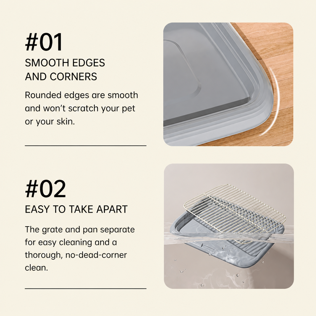 Portable Dog Potty Training Tray with Scoop
