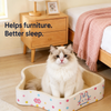 Petal-Style Corrugated Cardboard Cat Scratcher Bed