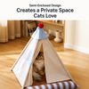 Semi-Enclosed Tent Bed for Cats and Dogs