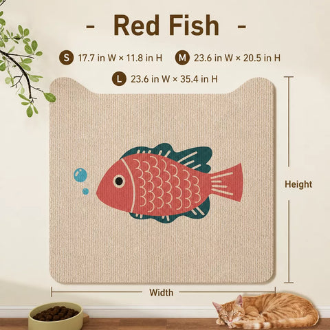 Self-Adhesive Cat Scratching Mat for Doors and Furniture